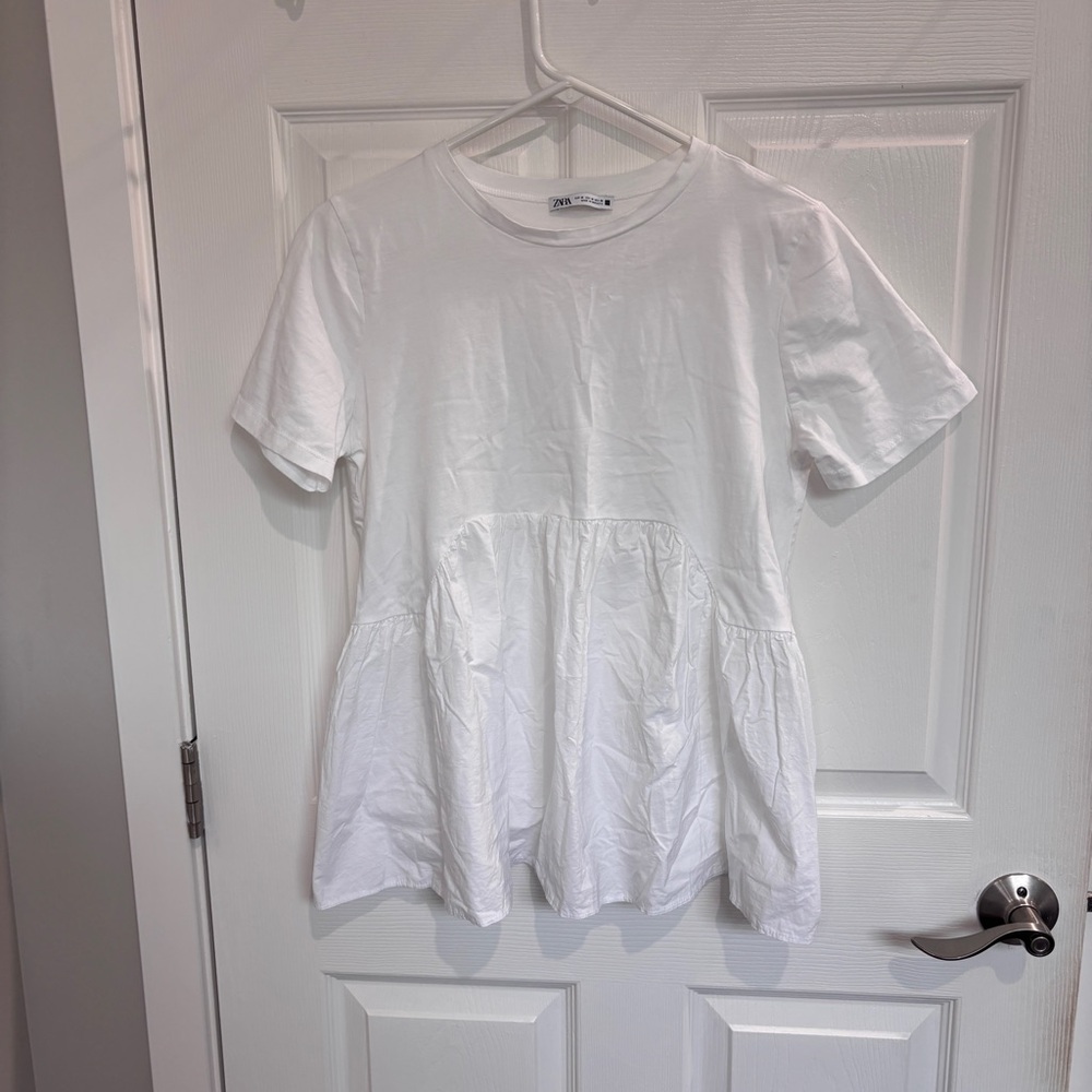 Zara white top